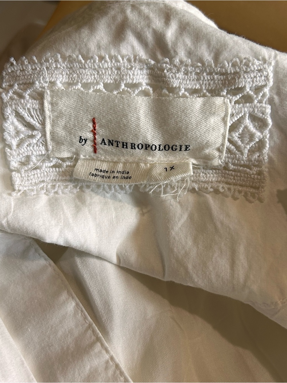 Anthropologie Somerset White Eyelet Maxi Dress 1X - Picture 10 of 11